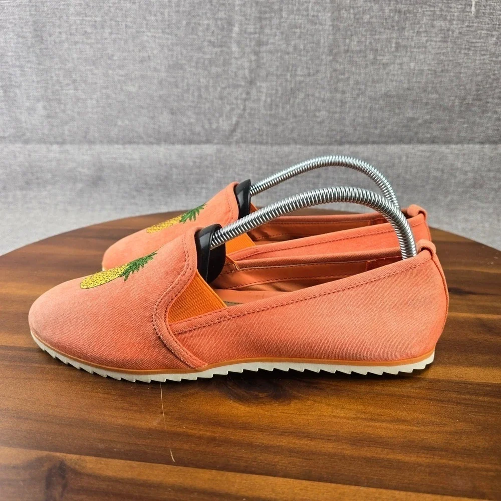Bar III Women's‎ Slip On Espadrilles Loafer Pineapple Print Comfort Shoes SZ 9